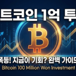비트코인 1억 투자, 지금이 적기인 강력한 이유 비트코인 1억 투자, 지금이 적기인 강력한 이유